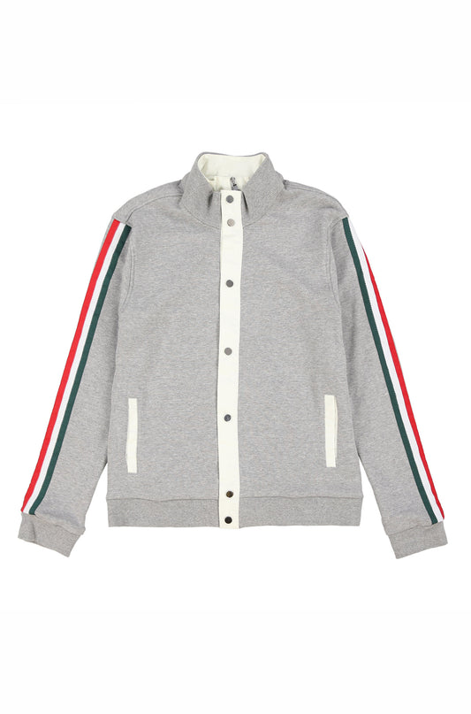 JOMO DOUBLE TRACK JACKET (HEATHER GREY)