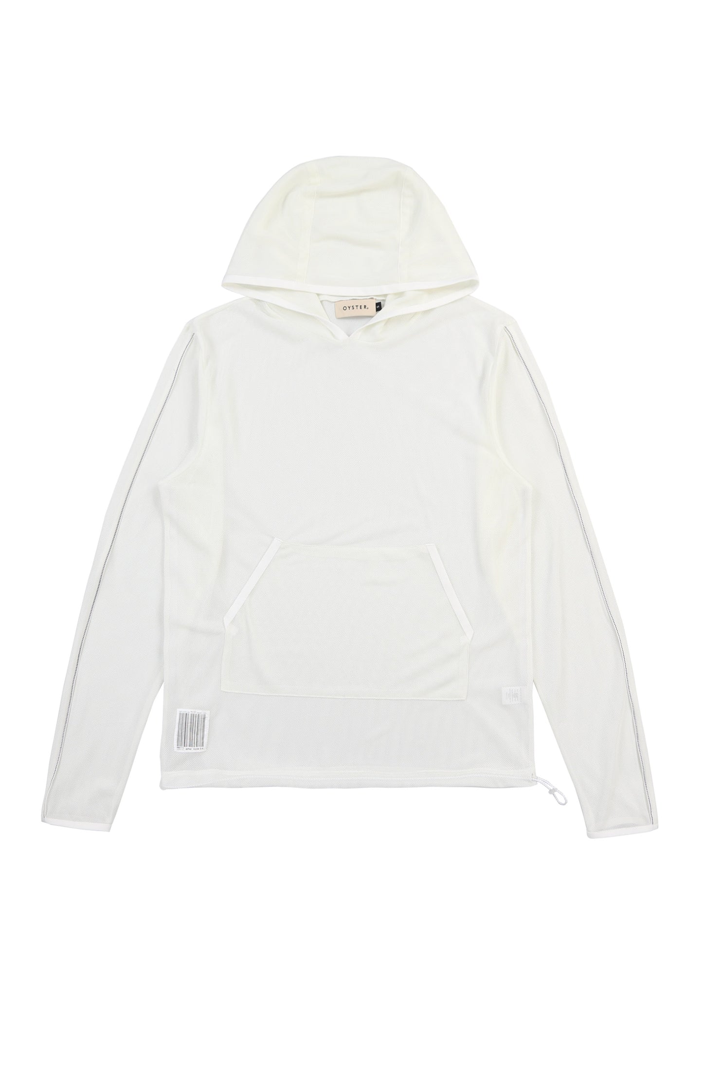 Oyster Mesh Hoodie (White)