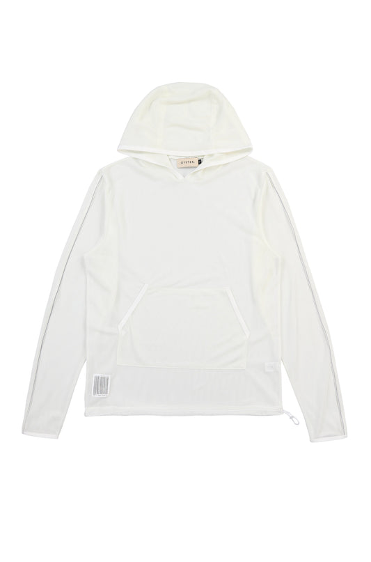 Oyster Mesh Hoodie (White)