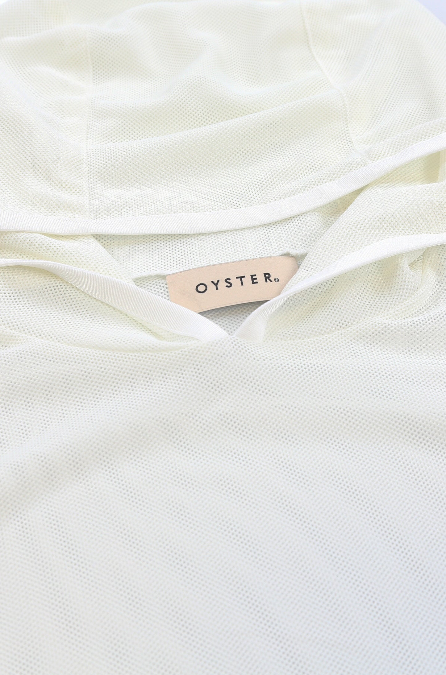 Oyster Mesh Hoodie (White)