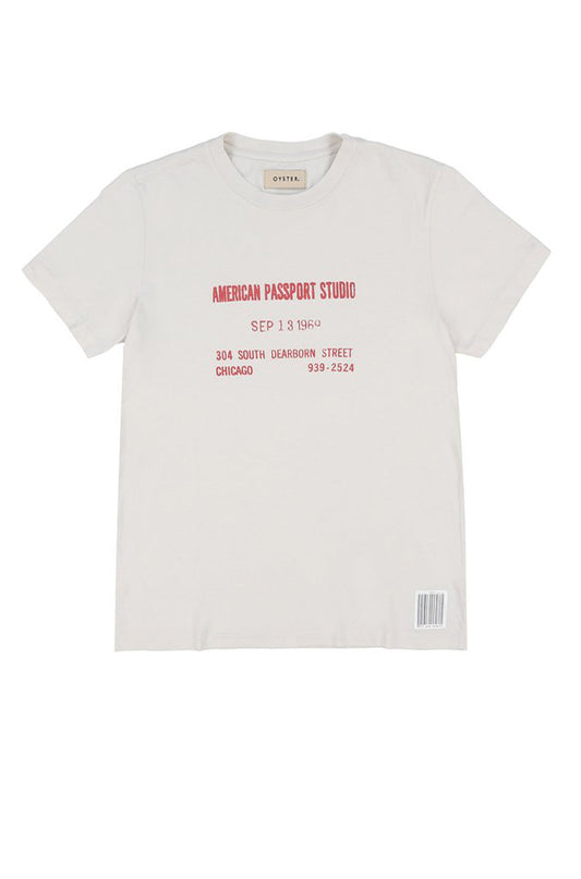 PASSPORT STUDIO TEE (VINTAGE WHITE)