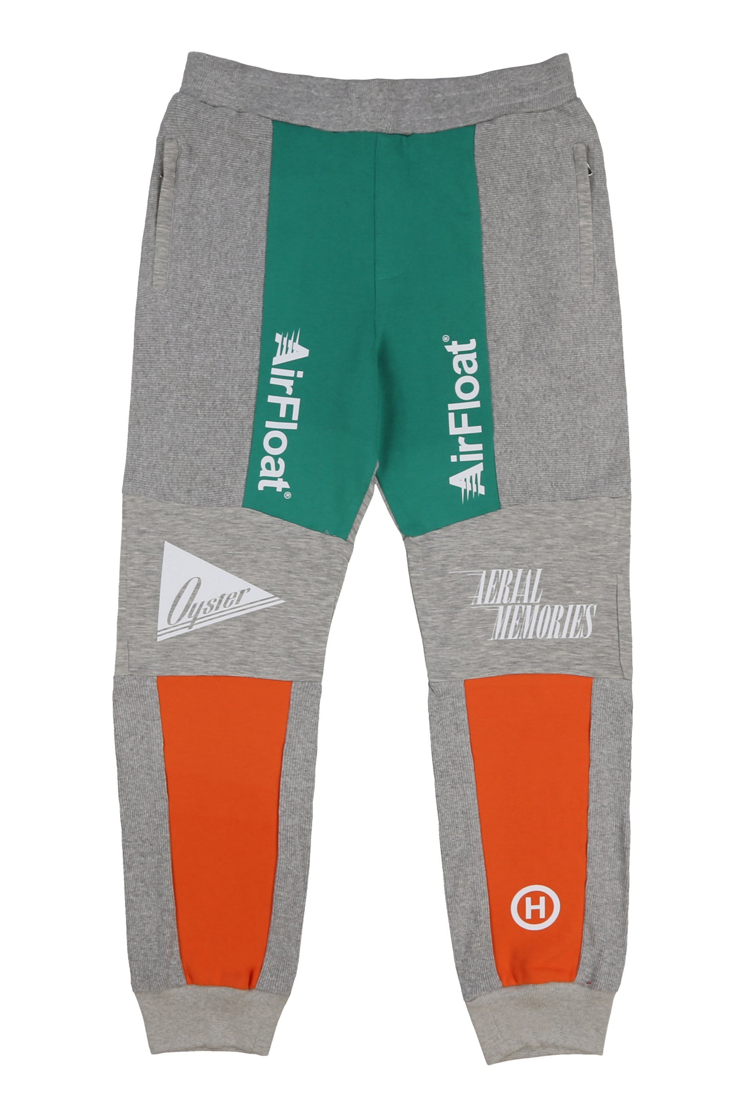 Airfloat Sweatpants (Grey Melange/Green/Orange