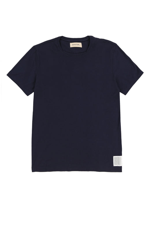 OYSTER NECK LAYERING TEE (NAVY)