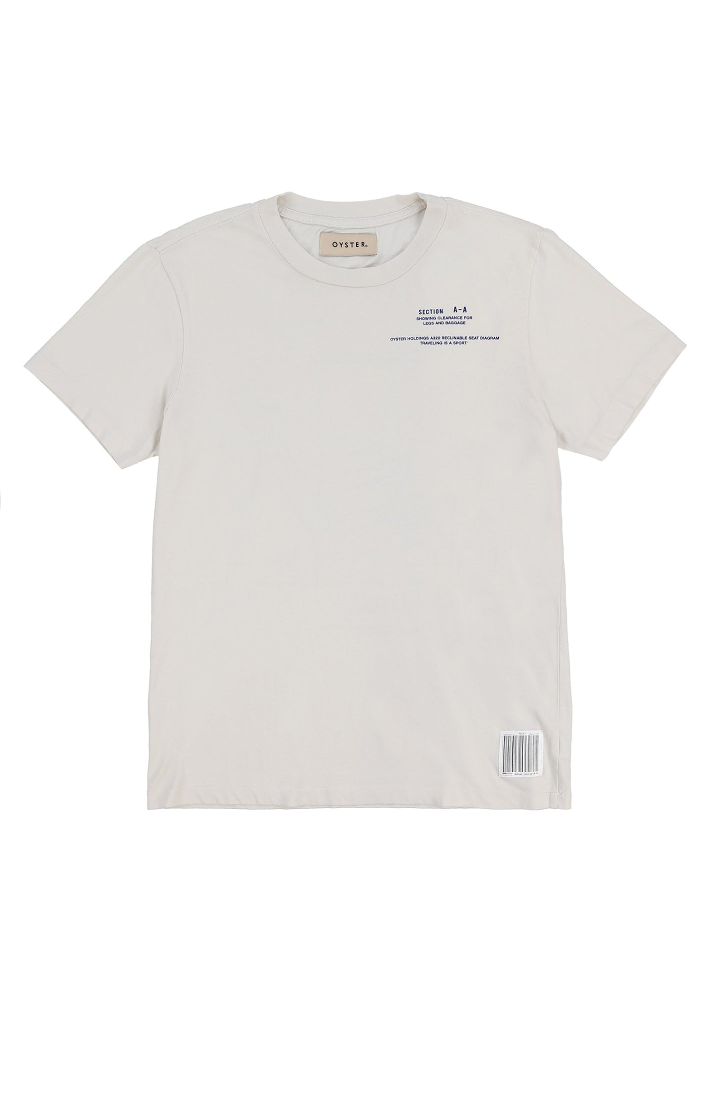 Recline T vintage white