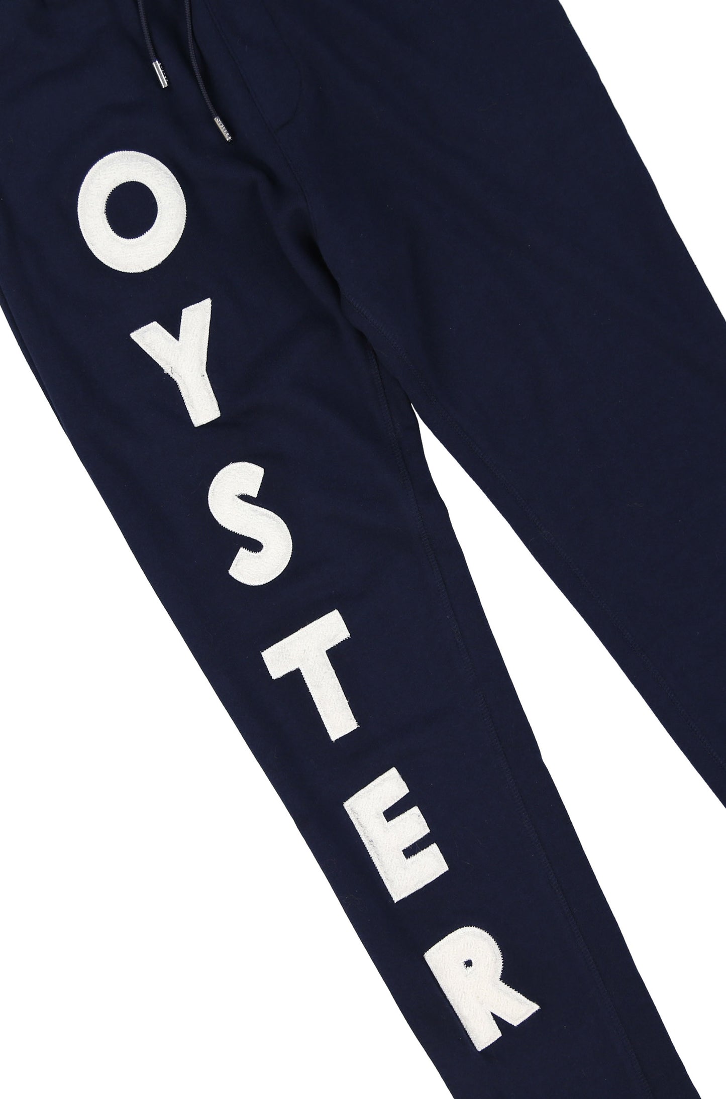 Oyster logo chenille sweatpants (Navy)