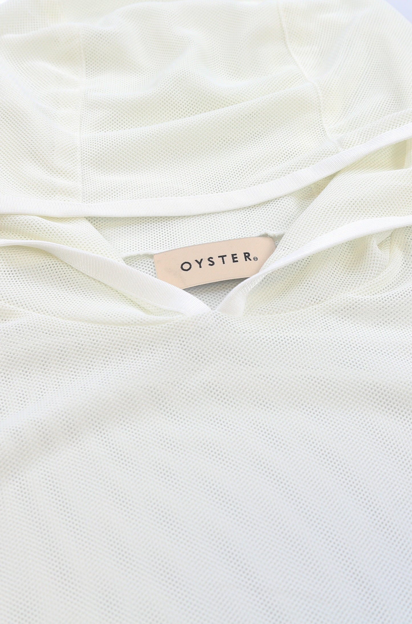 Oyster Mesh Hoodie (White)